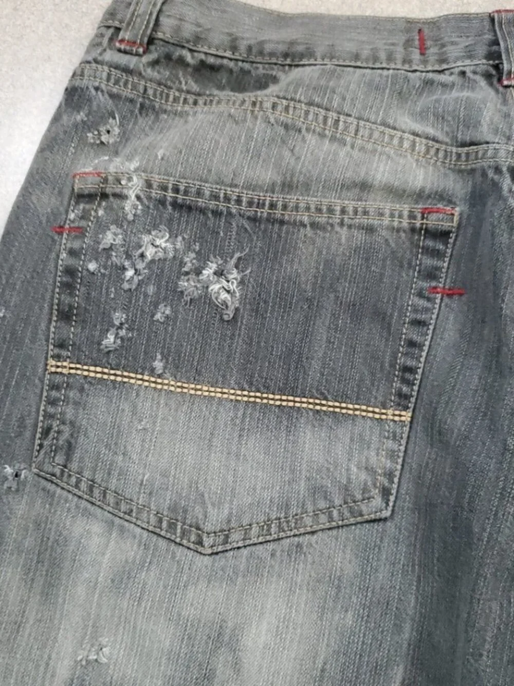Mecca Denim Shorts Mens 36 (38) Black Jean Rap Baggy Streetwear Urban 90's Y2K